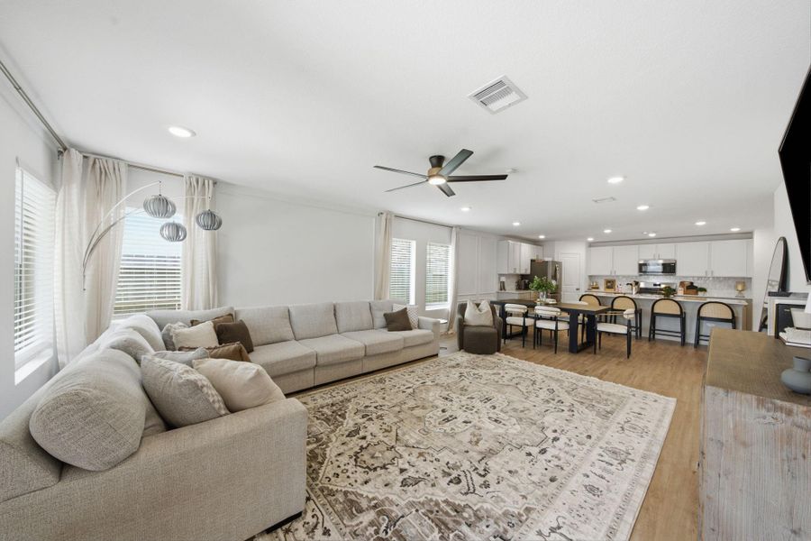 Furnished interior view inside a new home in Samara, League City (Image 16).