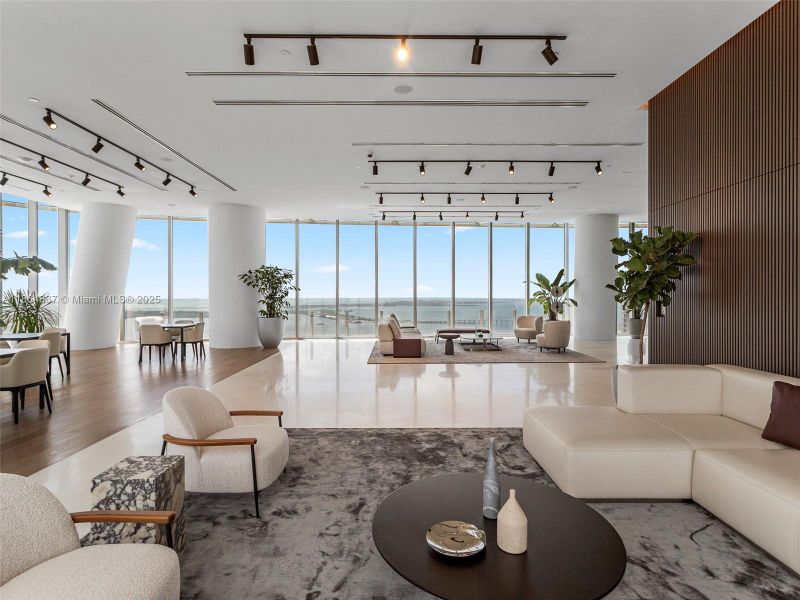 Furnished interior view inside a new home in , Miami (Image 28).