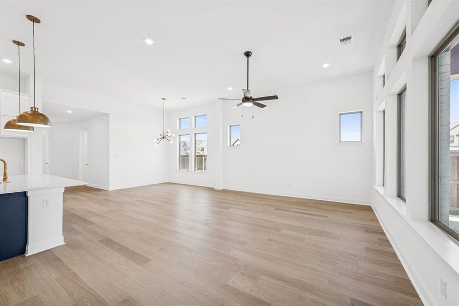 Furnished interior view inside a new home in Karis - Village Series, Crowley (Image 4). Furnished interior view inside a new home in Karis - Village Series, Crowley (Image 4).