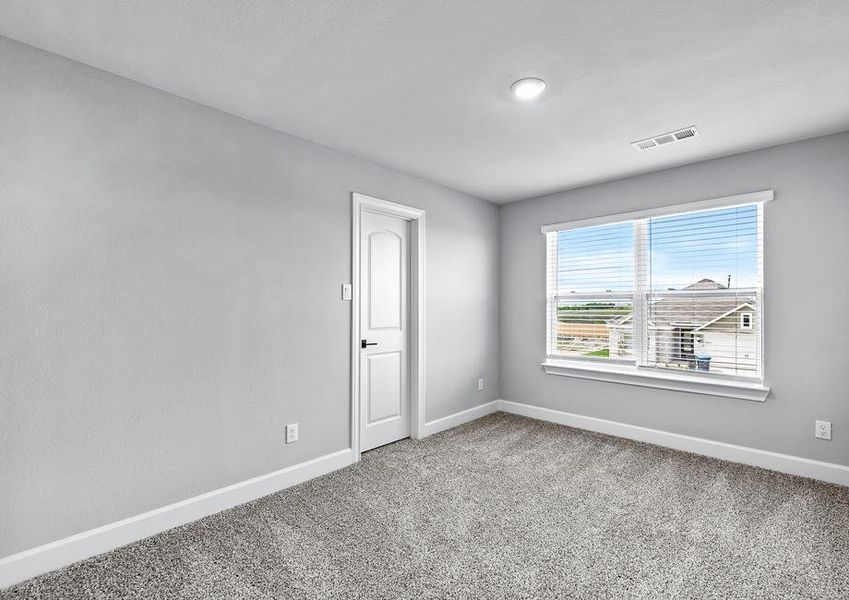 The third bedroom comes equipped with a walk-in closet, which makes it perfect for a child's room or as a guest room.