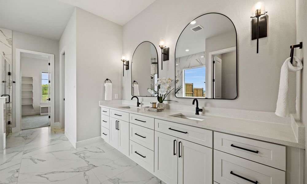 Representative furnished interior of a home built from the Rushmore by Cope Homes in Capitol Hill, Anna (Image 17).