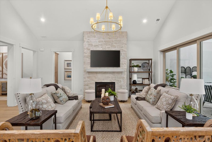 Furnished interior view inside a new home in Riverchase Estates, Lancaster (Image 16).