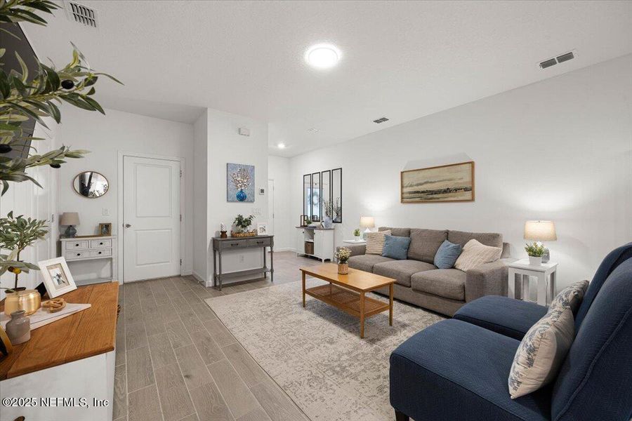 Furnished interior view inside a new home in Shearwater: Affordable Luxury Townhomes, St. Augustine (Image 4).