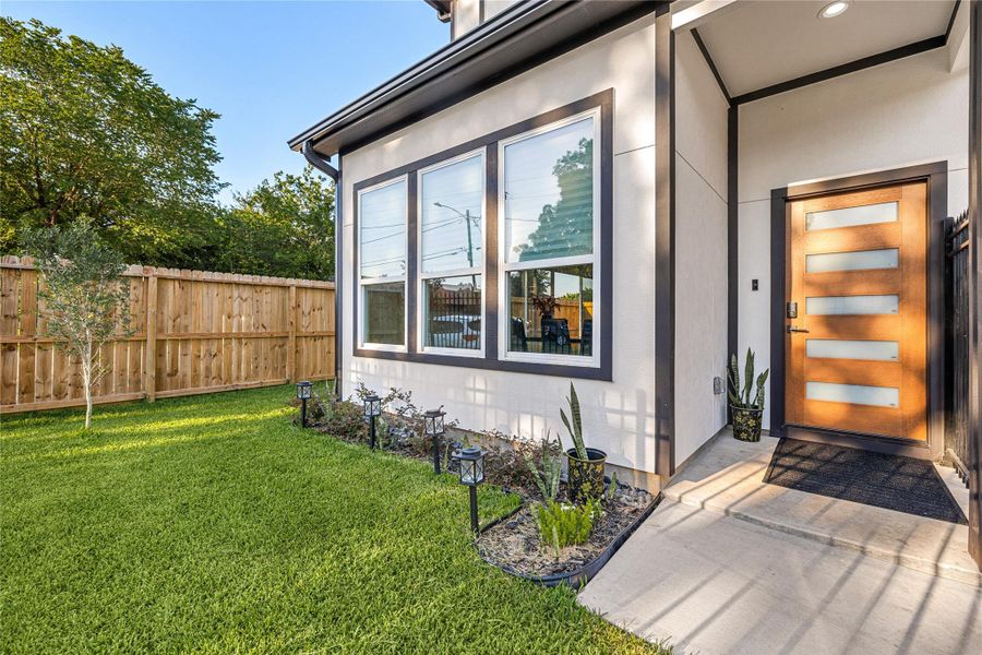 Exterior details and patio area of a home in , Houston (Image 28). Exterior details and patio area of a home in , Houston (Image 28).