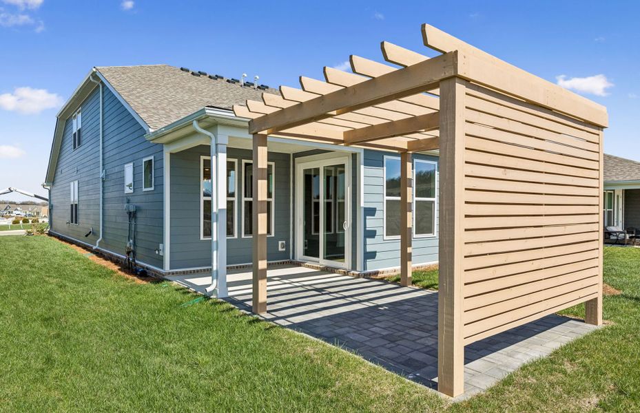 Exterior details and patio area of a home in Del Webb Southern Harmony, Murfreesboro (Image 28).
