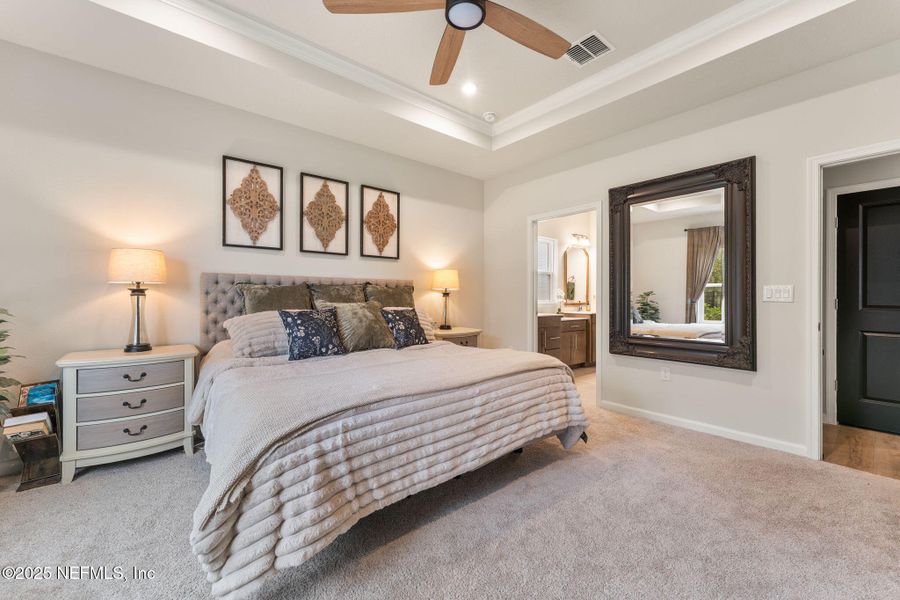 Furnished interior view inside a new home in Seminole Palms Single-Family Homes, Palm Coast (Image 40).