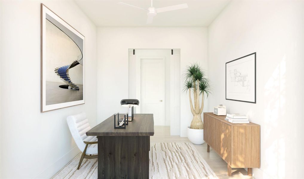 Home office (*Artist rendering used for illustration purposes only.) Home office (*Artist rendering used for illustration purposes only.)
