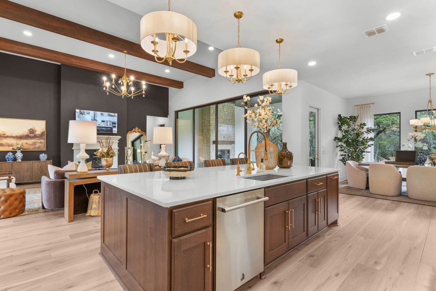 Furnished interior view inside a new home in Enchanted Bluff, Garden Ridge (Image 11).