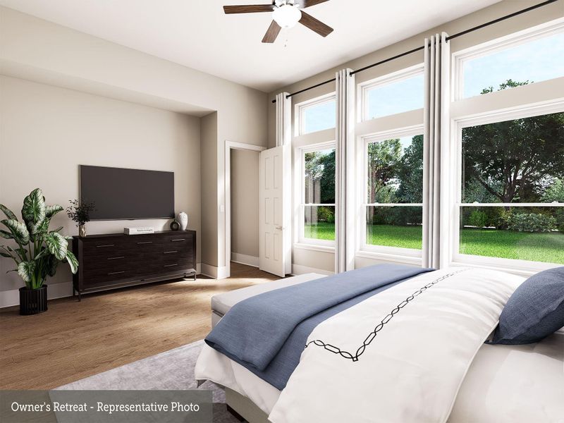 Furnished interior view inside a new home in The Woodlands Hills - Premier Collection, Willis (Image 5).