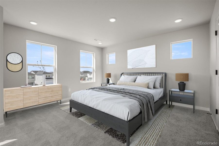 Furnished interior view inside a new home in Revel Crossing at Wolf Ranch – The Ascent Collection, Colorado Springs (Image 8).