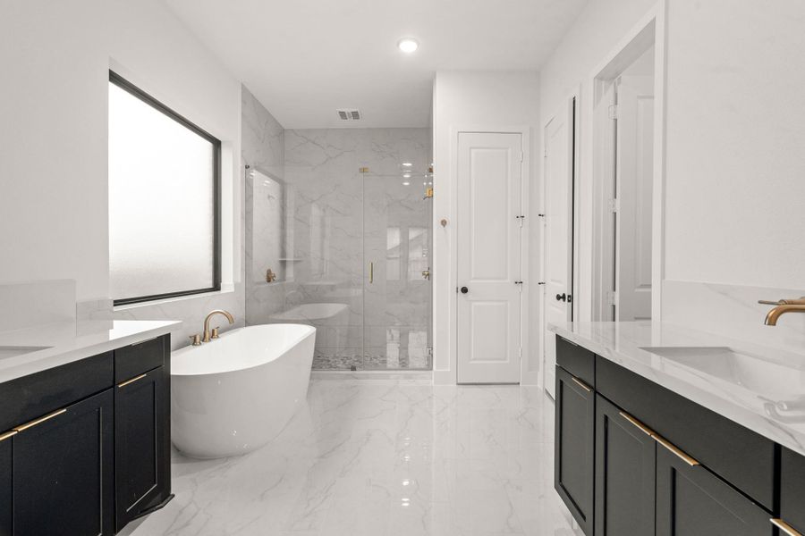Furnished interior view inside a new home in Legacy Prairie at Katy Court 60', Katy (Image 7).