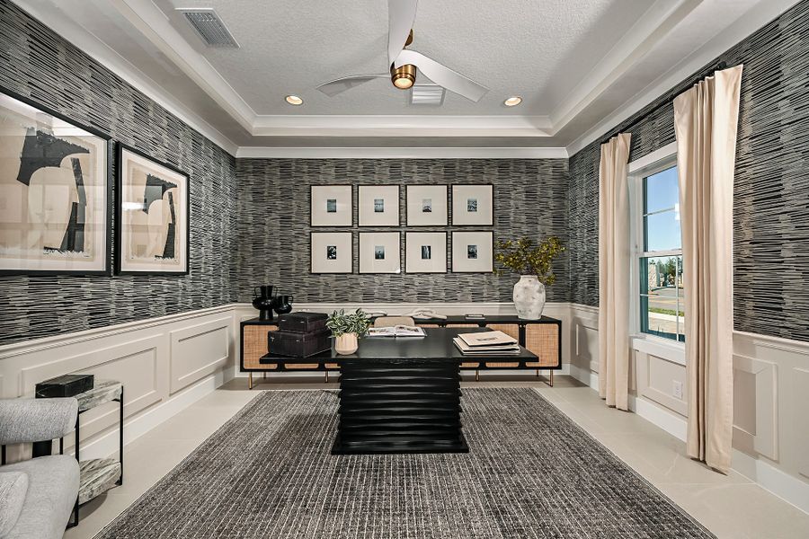 Representative furnished interior of a home built from the Key West II by Homes by WestBay in Oakfield, Parrish (Image 15).