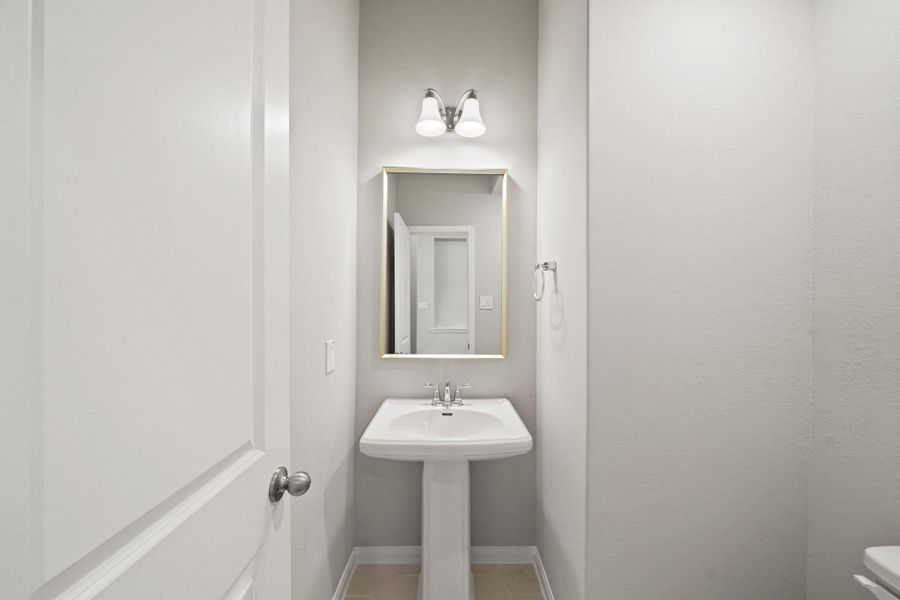 Furnished interior view inside a new home in Bridgeland 55', Cypress (Image 6).