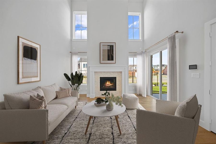 Furnished interior view inside a new home in Fields - 40' Lots, Frisco (Image 12). Furnished interior view inside a new home in Fields - 40' Lots, Frisco (Image 12).