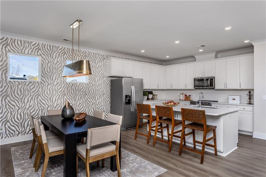 Furnished interior view inside a new home in , Cartersville (Image 6).