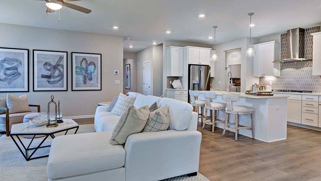 Representative furnished interior of a home built from the Newport by Taylor Morrison in Hidden Creek, Cary (Image 10).