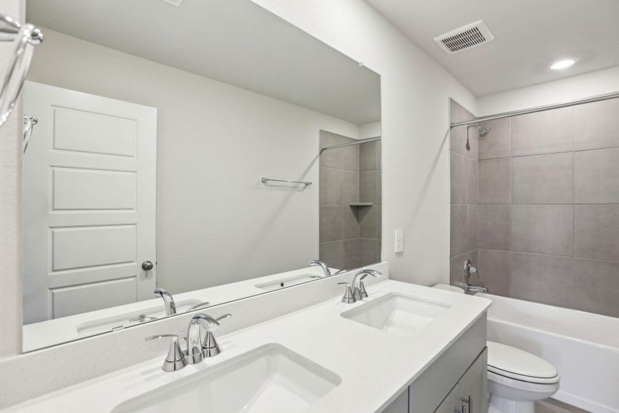 Photo is not of the actual home, but is an inspirational photo of builder’s model home and may depict options, furnishings, and/or decorator features that are not included