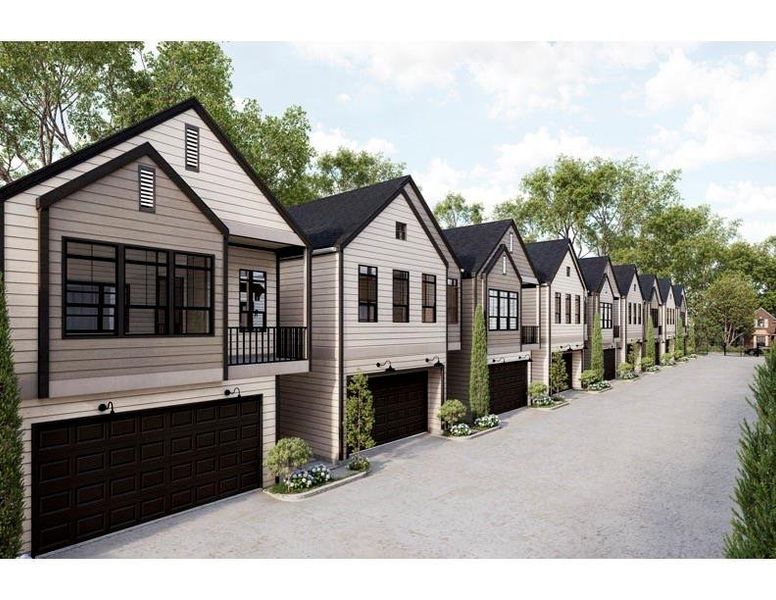 Exterior details and patio area of a home in Thornton Oaks, Houston (Image 3).