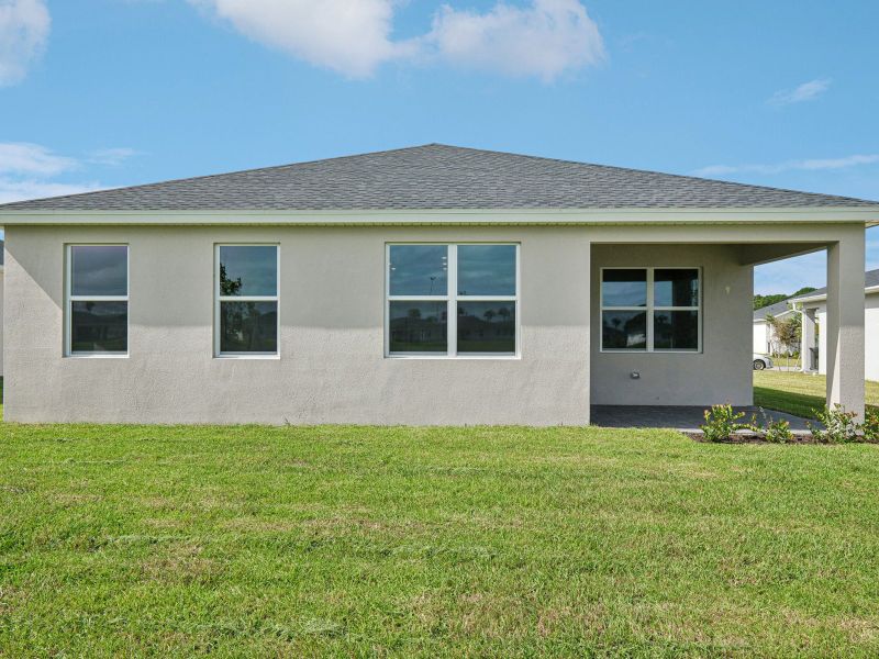 Exterior of the Bergamo floorplan at 8984 Dahlia Circle