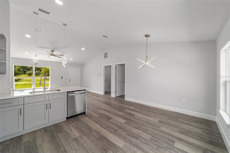 Furnished interior view inside a new home in , Dunnellon (Image 3).