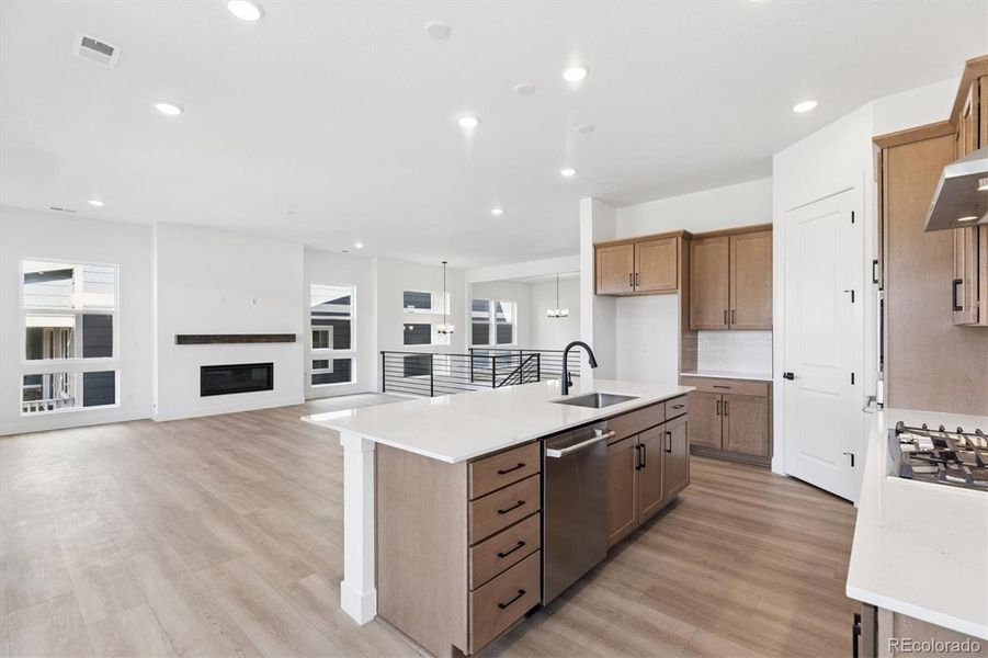 Furnished interior view inside a new home in , Littleton (Image 9).