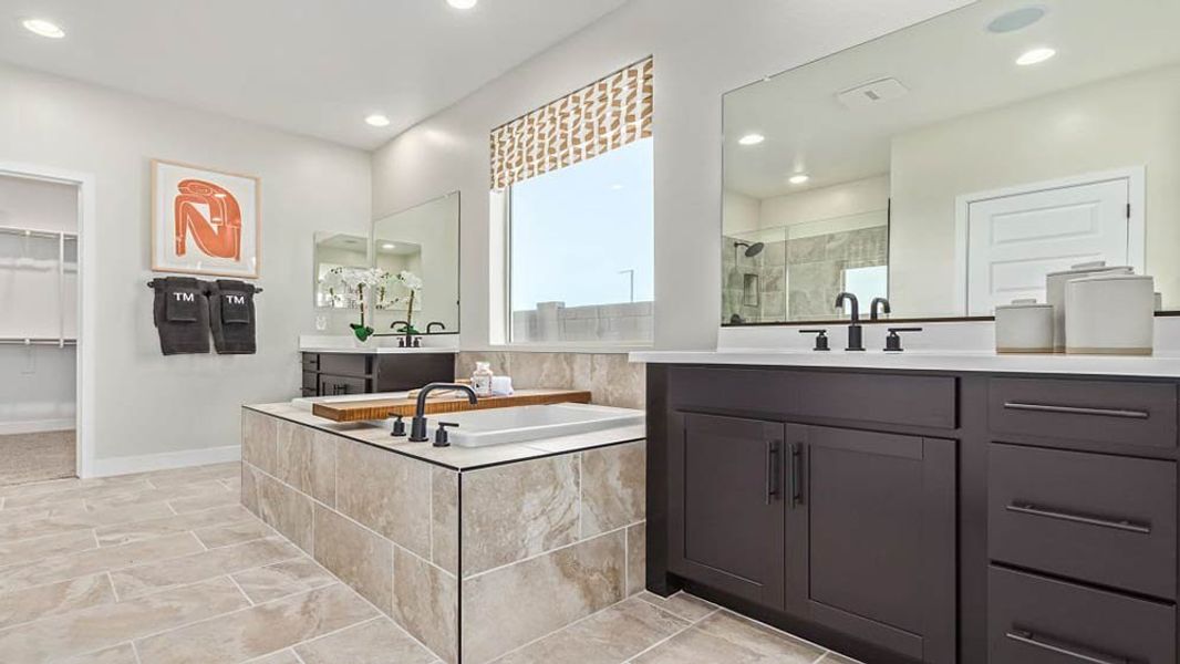 Representative furnished interior of a home built from the 45RM5 by Taylor Morrison in Almeria at Rancho Mercado, Surprise (Image 17).