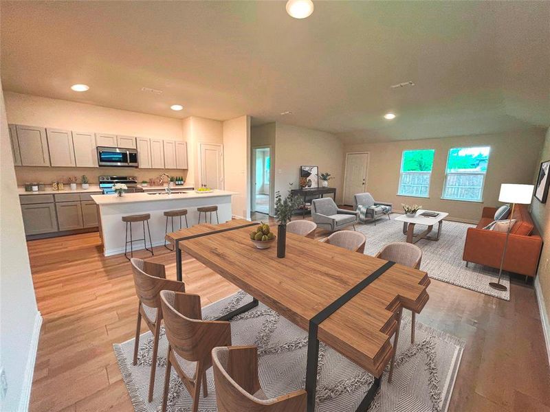 Furnished interior view inside a new home in Labein Villas, Greenville (Image 8).