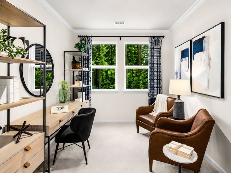 Representative furnished interior of a home built from the The Cherry Grove by Chesapeake Homes in Heritage Park at Longs, Longs (Image 15).