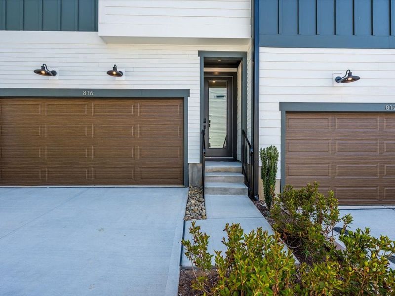 Front exterior of a new home in Archer Row, Charlotte, NC, highlighting curb appeal (Image 2).