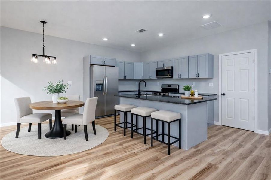 Furnished interior view inside a new home in , Ellijay (Image 5).