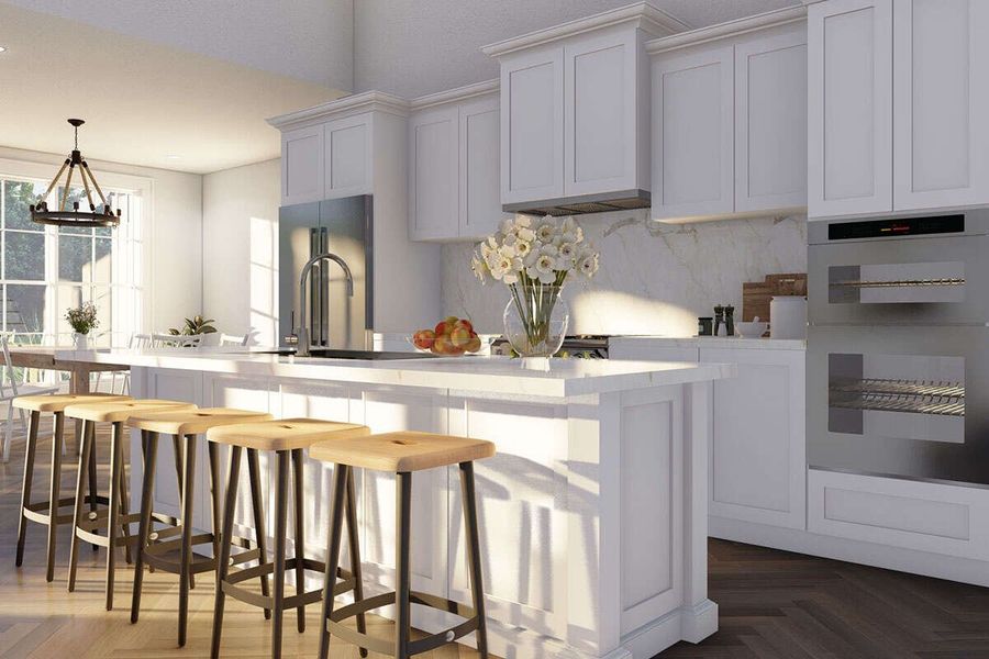 Representative furnished interior of a home built from the Slade by Zeal Home Builders in Oak Water Ranch, Granbury (Image 9). Representative furnished interior of a home built from the Slade by Zeal Home Builders in Oak Water Ranch, Granbury (Image 9).