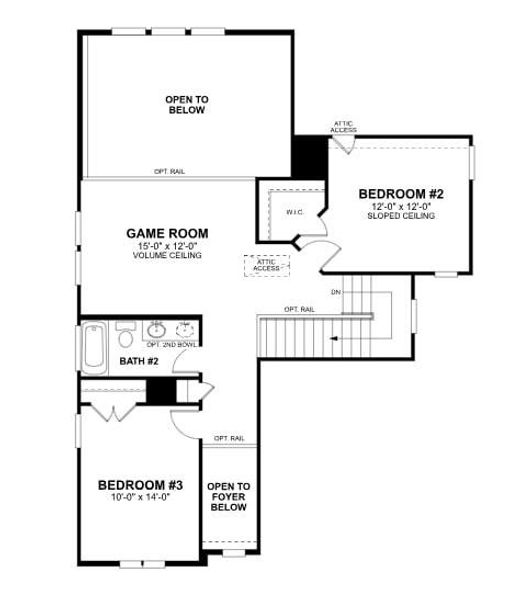 2D floor plan layout of this home in Estancia West, Manchaca, TX (Image 5).