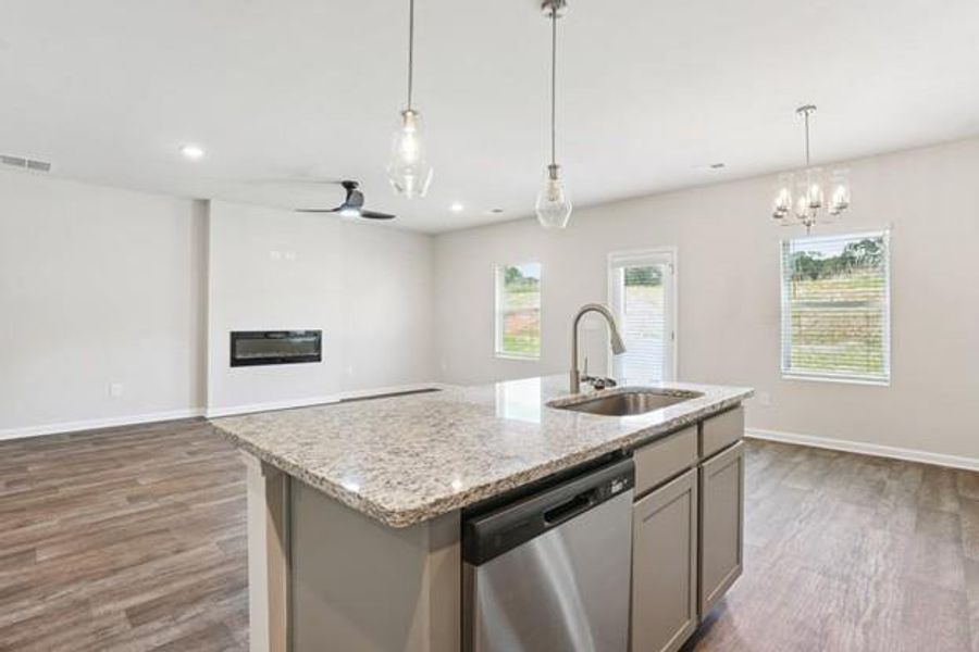 Furnished interior view inside a new home in Conner Springs, Social Circle (Image 6).