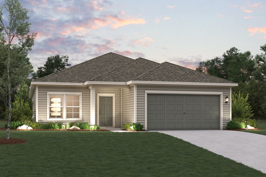 Representative exterior photo of a completed home built from the Champlain by Century Communities in MiraVerde, Crowley, TX (Image 1). Representative exterior photo of a completed home built from the Champlain by Century Communities in MiraVerde, Crowley, TX (Image 1).