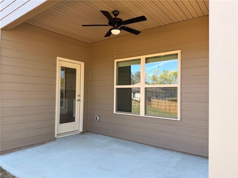 Exterior details and patio area of a home in Magnolia Villas, Cornelia (Image 16).