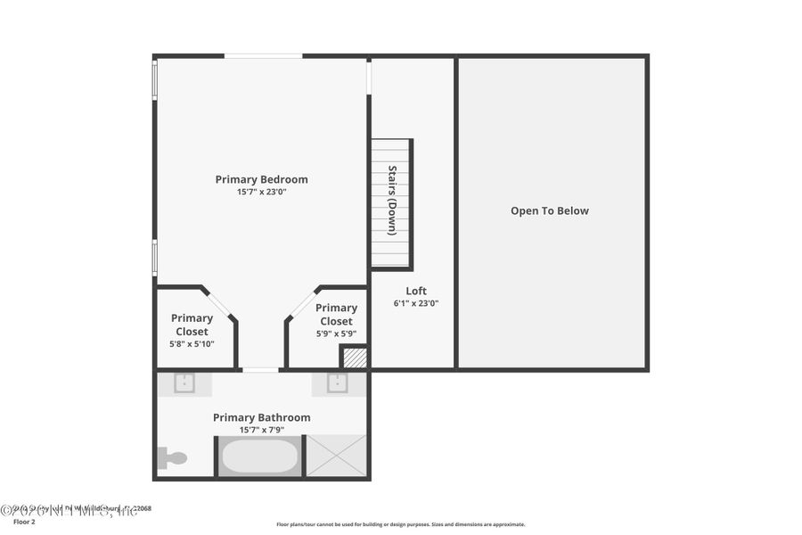 2D floor plan layout of this home in , St. Augustine, FL (Image 7).