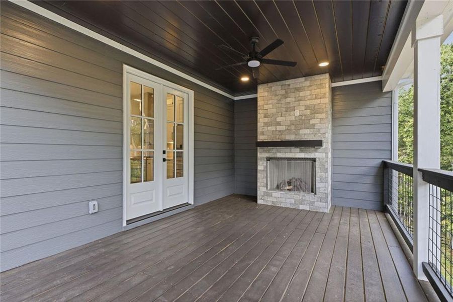 Exterior details and patio area of a home in , Ball Ground (Image 34).