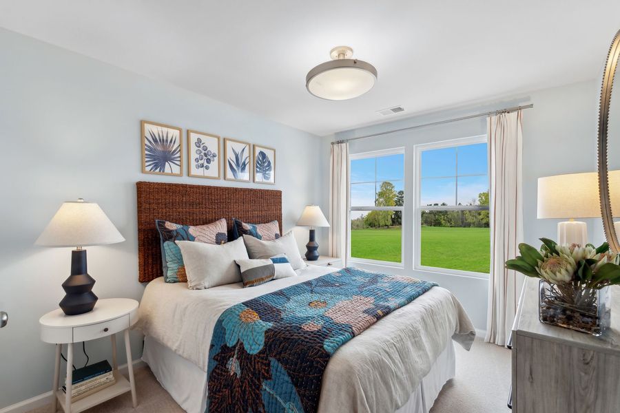 Representative furnished interior of a home built from the The Rutledge by Stanley Martin Homes in Essence at Trinity Townhomes, Columbia (Image 36).