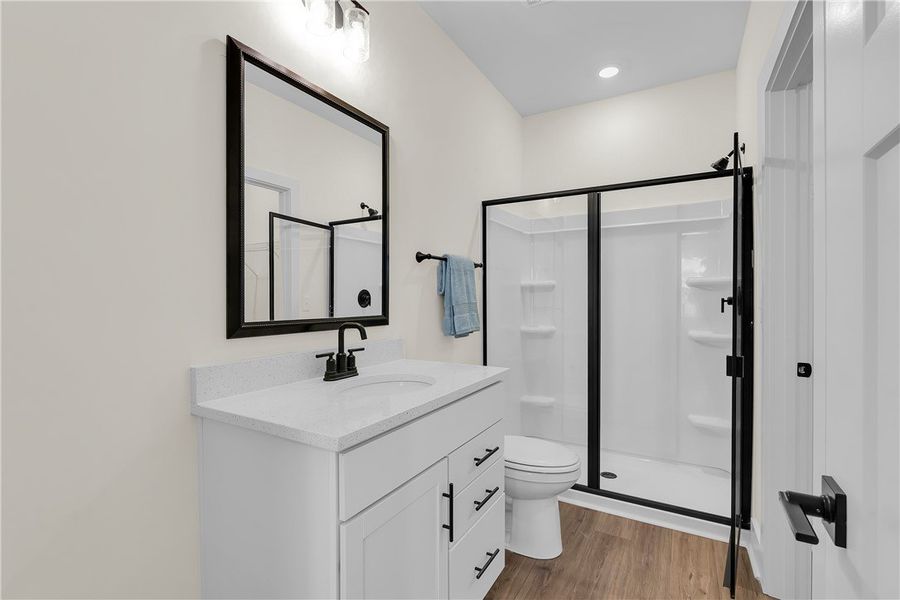 Furnished interior view inside a new home in Edwards Ridge, Central (Image 13).