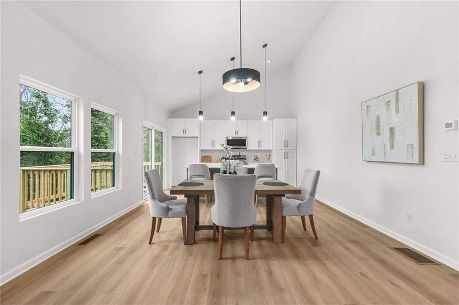 Furnished interior view inside a new home in , Atlanta (Image 11).