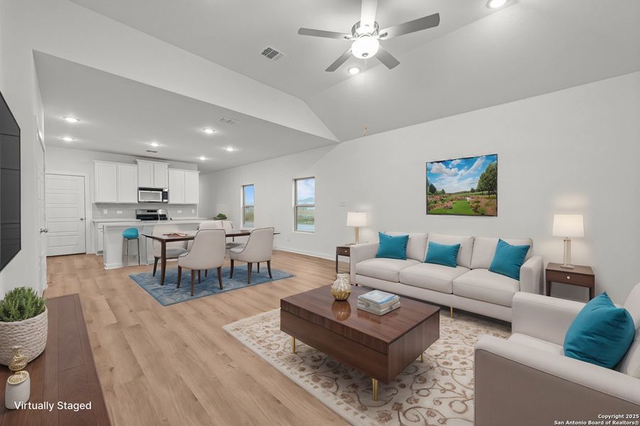 Furnished interior view inside a new home in Paloma Park, Converse (Image 12). Furnished interior view inside a new home in Paloma Park, Converse (Image 12).