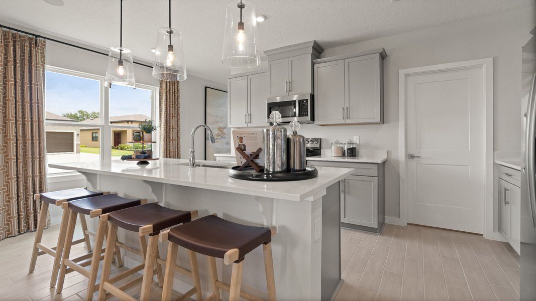 Representative furnished interior of a home built from the Jupiter by DRB Homes in Liberty Trace, Haines City (Image 9).