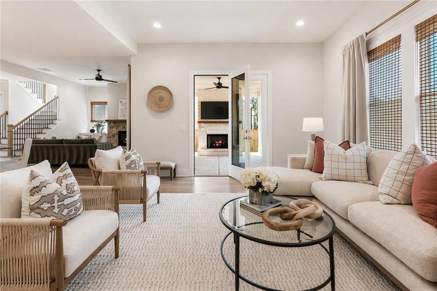 Furnished interior view inside a new home in , Buford (Image 18).