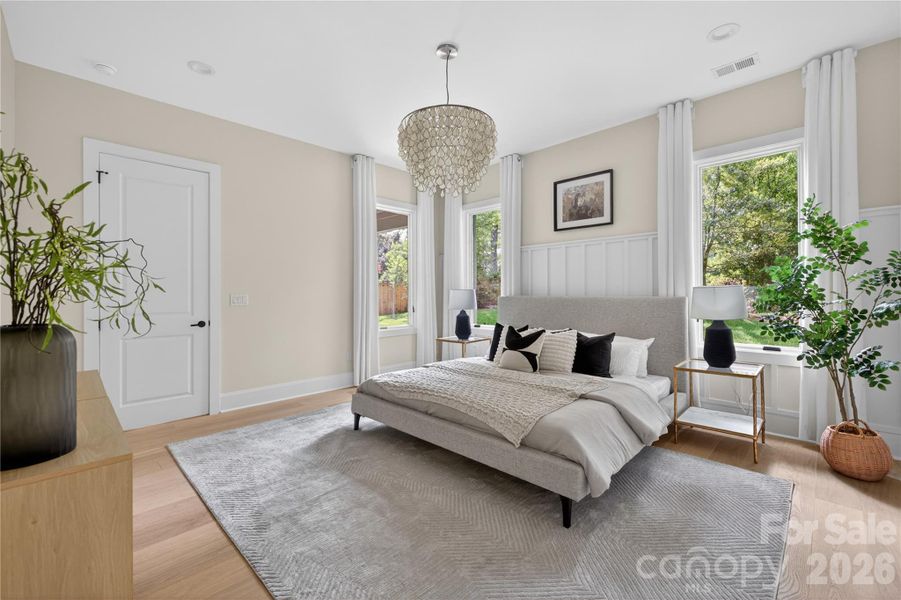 Furnished interior view inside a new home in , Charlotte (Image 34).