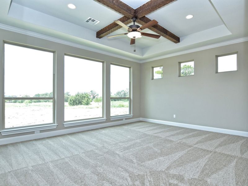 Representative unfurnished interior of a home built from the San Simeon II by Giddens Homes in Clearwater Ranch, Liberty Hill (Image 86).