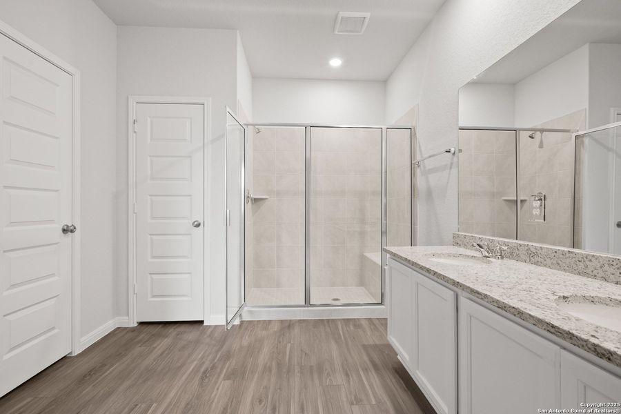 Furnished interior view inside a new home in Hunters Ranch, San Antonio (Image 13). Furnished interior view inside a new home in Hunters Ranch, San Antonio (Image 13).