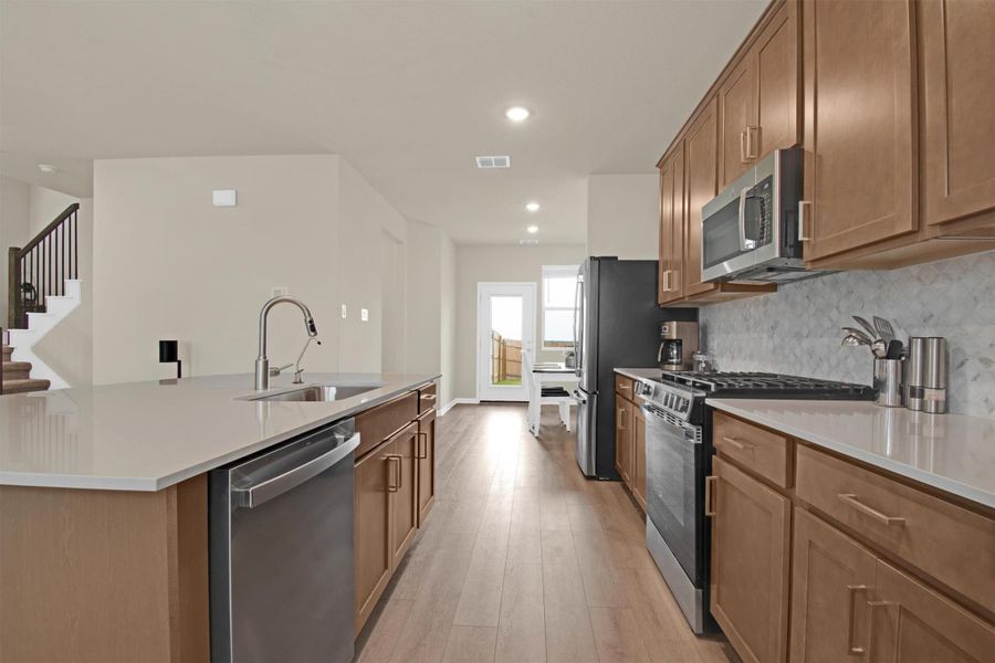 Furnished interior view inside a new home in The Cottages at Lariat, Liberty Hill (Image 10).