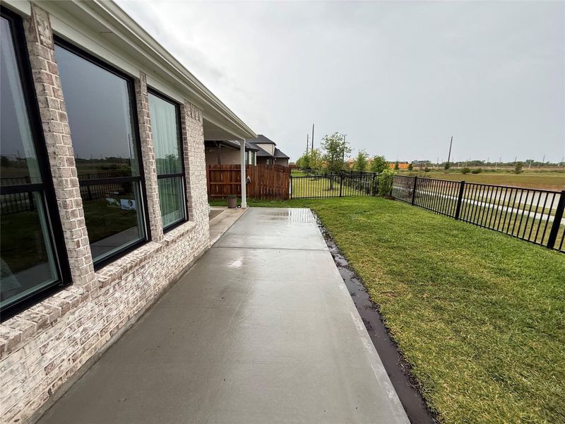 Exterior details and patio area of a home in , Katy (Image 3). Exterior details and patio area of a home in , Katy (Image 3).