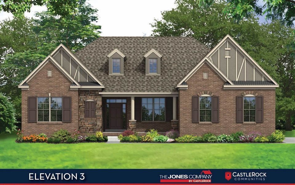 Representative exterior photo of a completed home built from the Dresden by CastleRock Communities in Belvoir, Fairview, TN (Image 2).