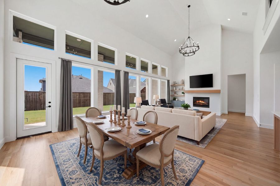 Furnished interior view inside a new home in Estates at Rockhill, Frisco (Image 17).